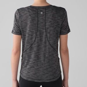 Lululemon Gray Long Distance Short Sleeve